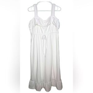 Adyson Parker White Strappy Maxi Dress Size Large NWT Yacht/Wedding/Engagement